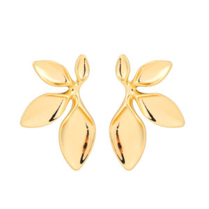 Golden Leaf Silhouette Earrings