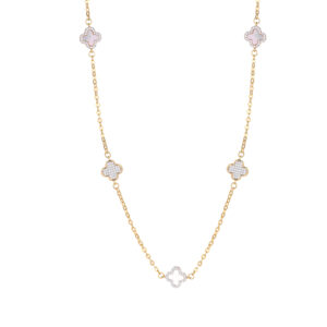 Luna Clover Charm Necklace