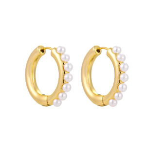 Luna Pearl Hoops