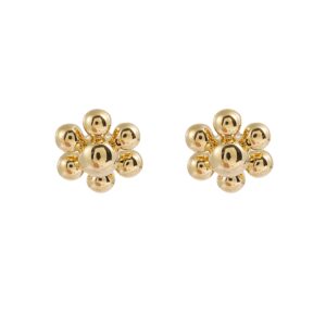 Simple Alloy Flower Stud Earrings