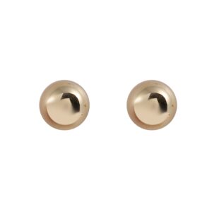 Solid Round Ball Minimalist Stud Earrings
