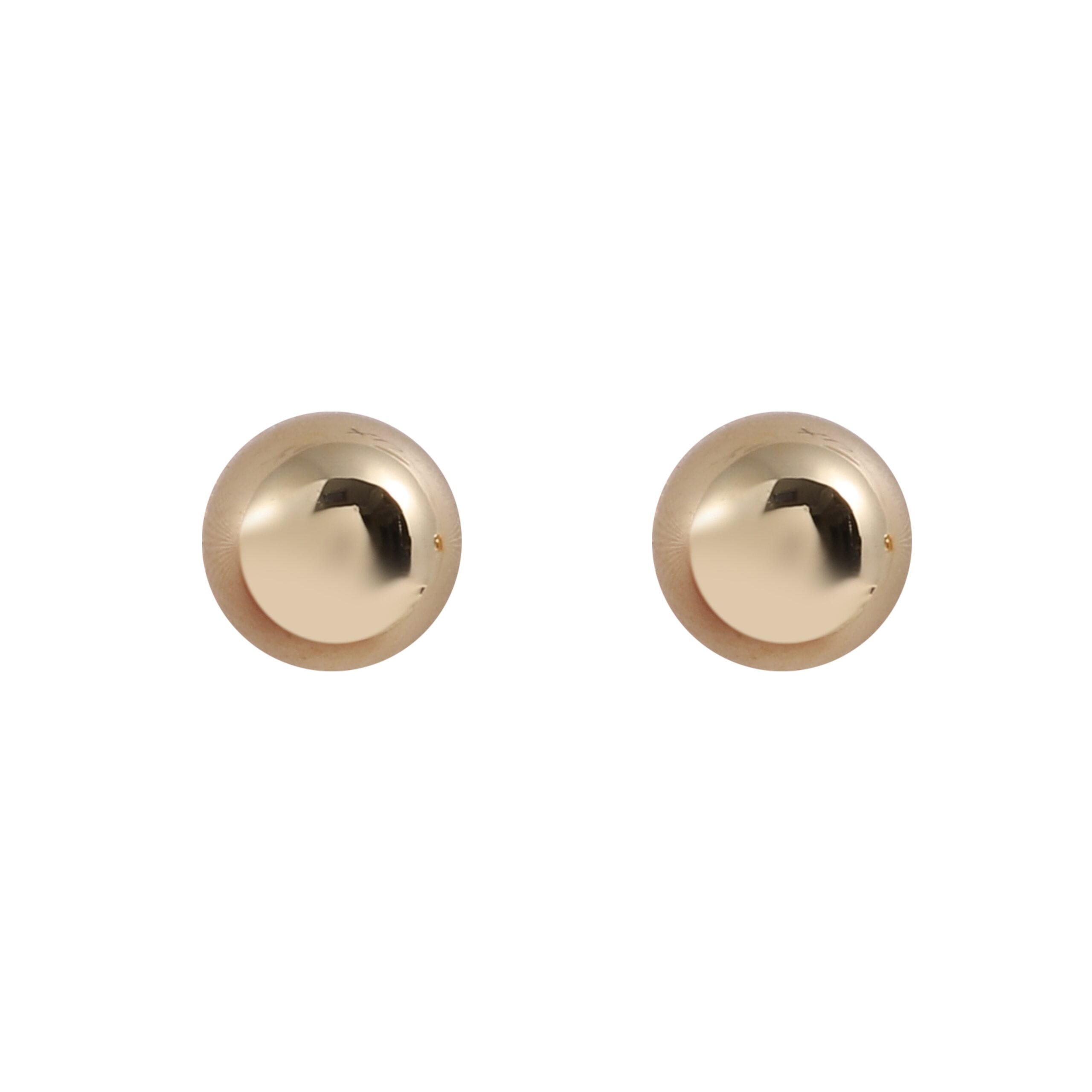 Solid Round Ball Minimalist Stud Earrings